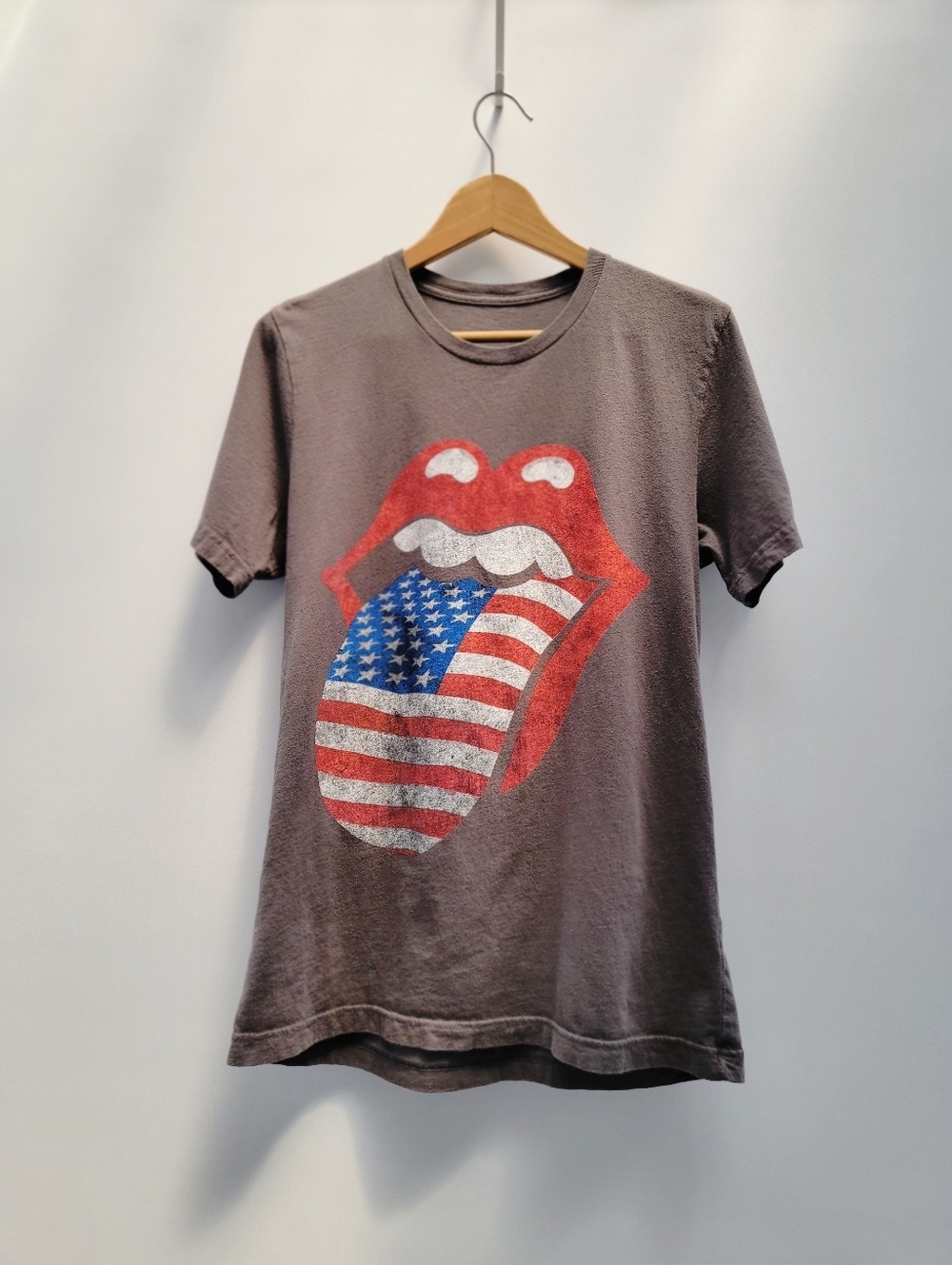 Rolling Stones 2021 No Filter Tour T-Shirt Medium Unisex Gray Flag Festival Boho - Picture 11 of 11